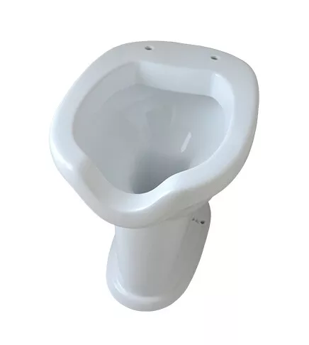 Sanitari bagno vaso wc water a terra per anziani e disabili in ceramica bianca