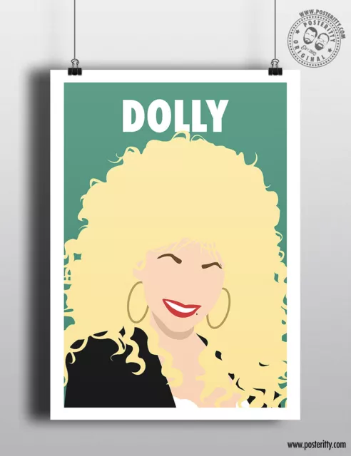 DOLLY PARTON Minimalist Strong Female Print Minimal Inspirational Women Poster