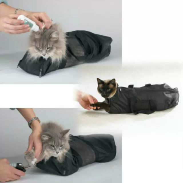 Cat Grooming Bags Heavy Duty Grooming Bathing Bag Anti Scratching Trimming Tool