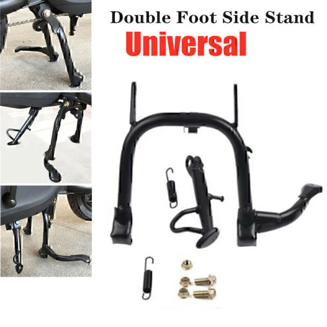 Motorcycle Double Foot Side Stand Center Stand Parking Leg Kickstand Support Kit