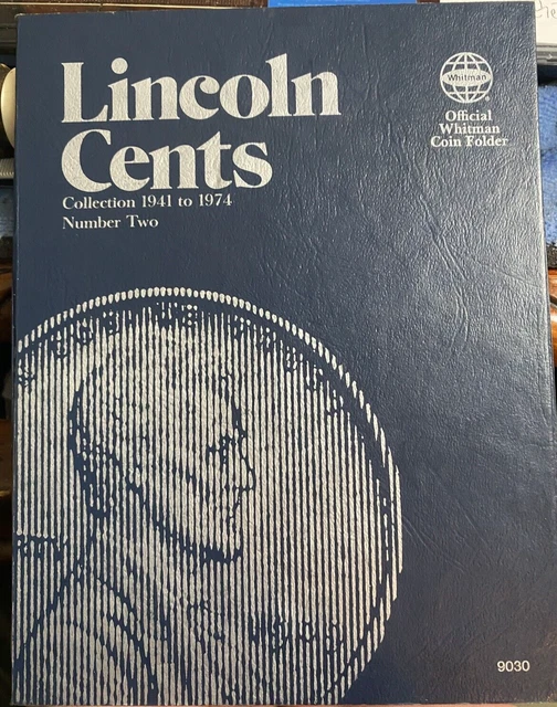 ***Lincoln Cent Penny Album Whitman Volume #2 1941-1974 Wheat 9030 Completed***