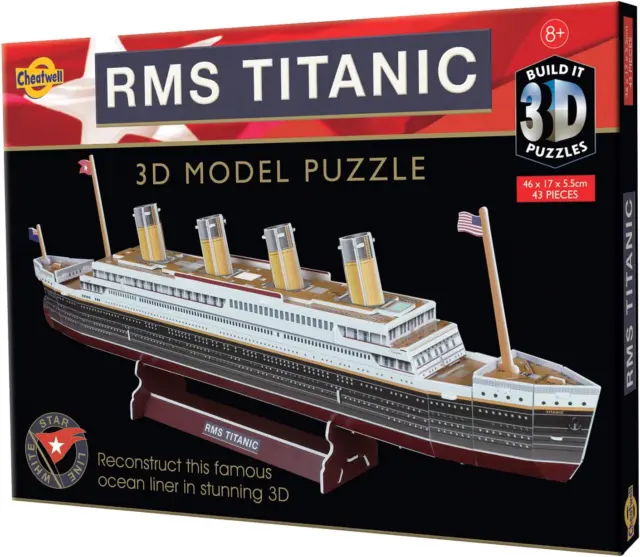 Cheatwell Games 02323 BYO 3D-Puzzle Titanic
