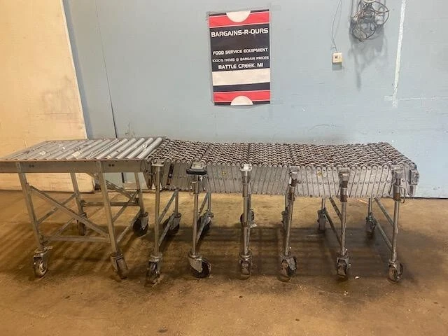 "NESTAFLEX 375" H-DUTY COMMERCIAL PORTABLE/FLEXIBLE 30"W x 114"-262"L CONVEYOR
