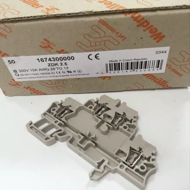 50 pcs/box New For Weidmuller Double-layer Terminal ZDK 2.5 1674300000 3