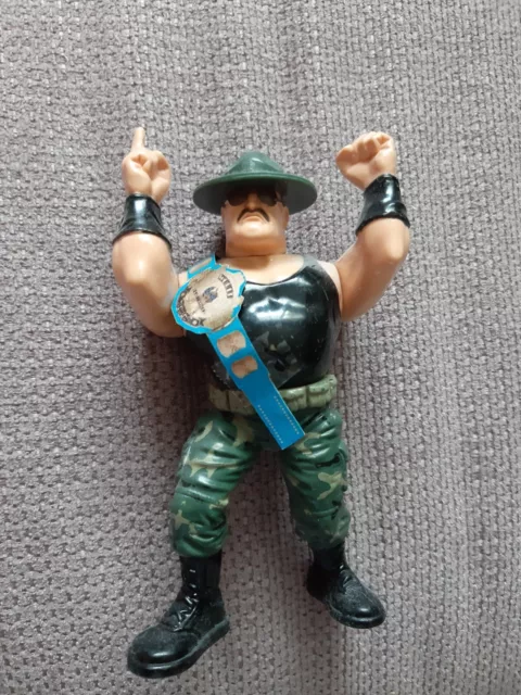 Sgt. Slaughter WWF Hasbro Wrestling Figur Sergeant Figure