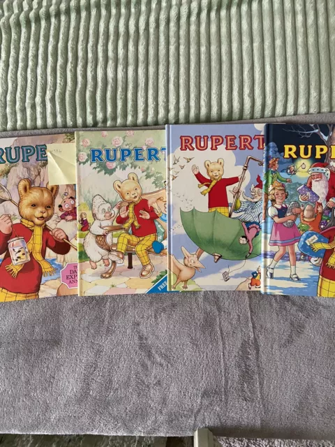 Rupert Bear Annuals. Four Books 1980’s