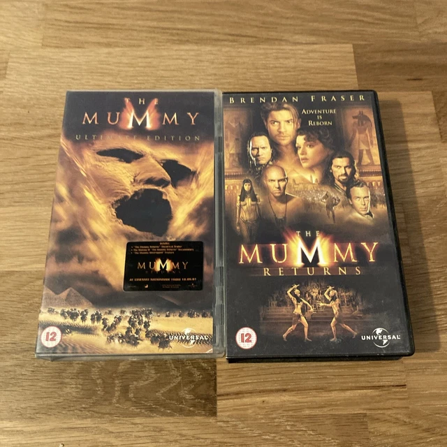 MUMMY MUMMY RETURNS VHS Universal 1999 Brendan Fraser Video Bundle Vtg ...