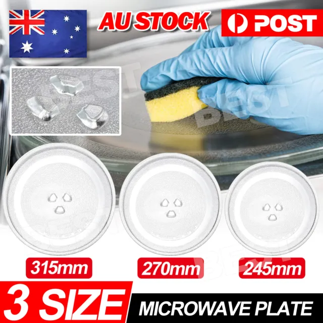 Microwave Plate Oven Turntable Parts Food Heating Glass Tray Dia 245/270/315mm A