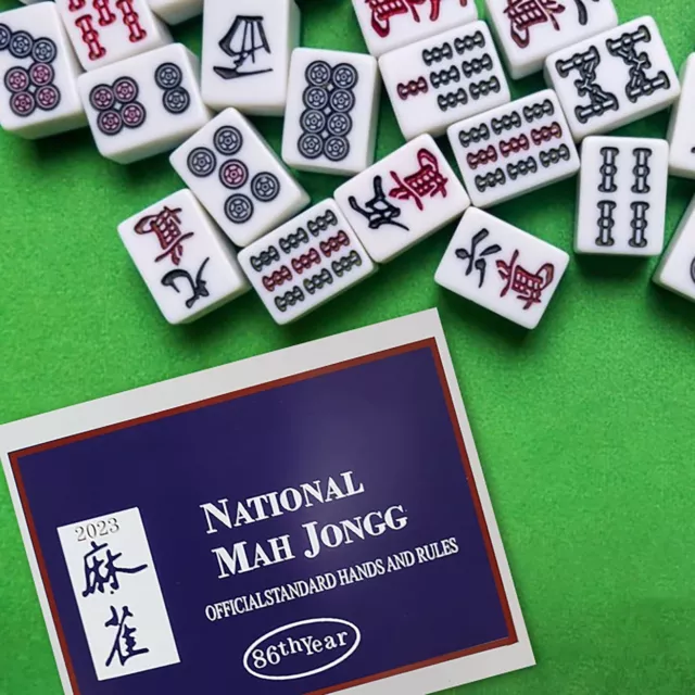 🔥4pcs NEWEST 2023 MahJong Card National League Mah Jongg Large Rule Score Cards