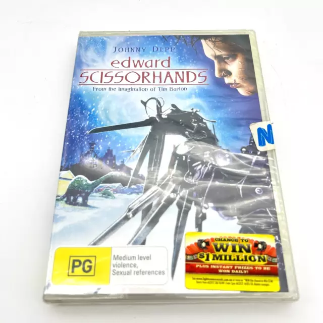 Edward Scissorhands DVD 1990 Tim Burton Johnny Depp NEW SEALED