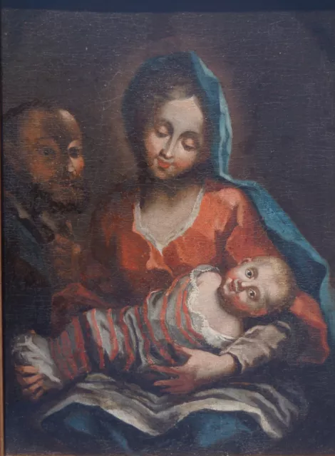 Heilige Familie, um 1750, Öl auf Leinen, gerahmt