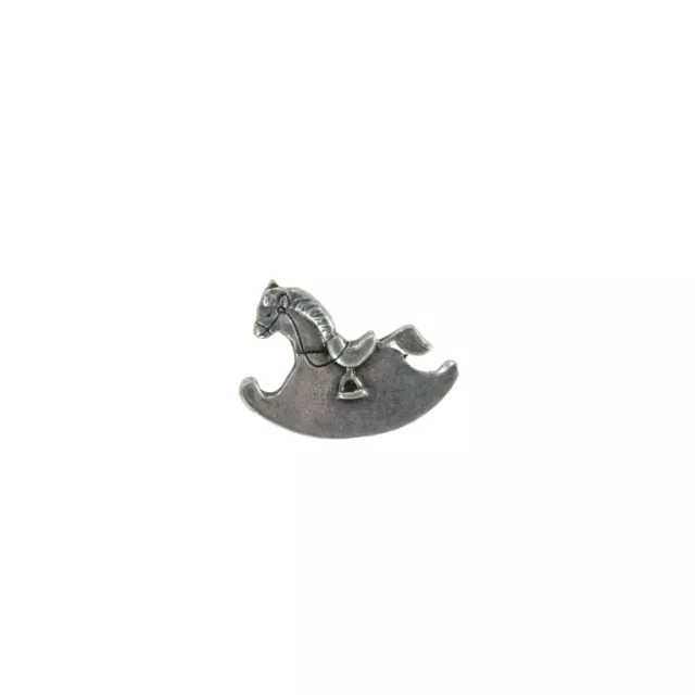 Vintage Danforth Pewter Pin Rocking Horse Hobby D P Ltd. Scatter Lapel 77285