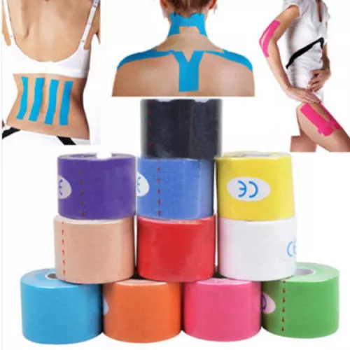 1 Roll Kinesiology Sports Tape Athletic Muscles Care Elastic Physio Therapeutic 2