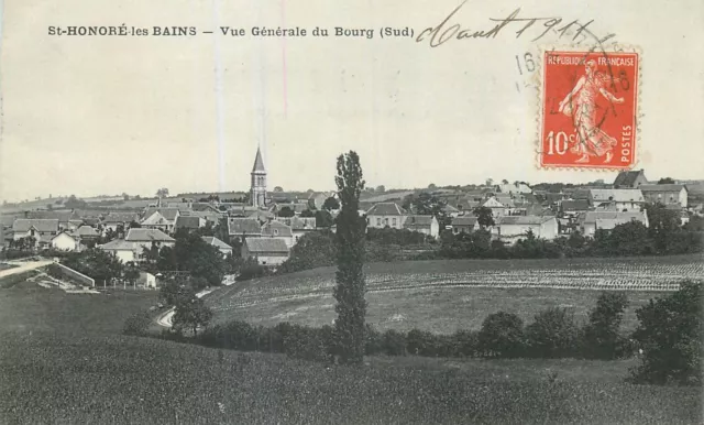 58 St-Honore-Les-Bains Vue Generale Du Bourg Sud