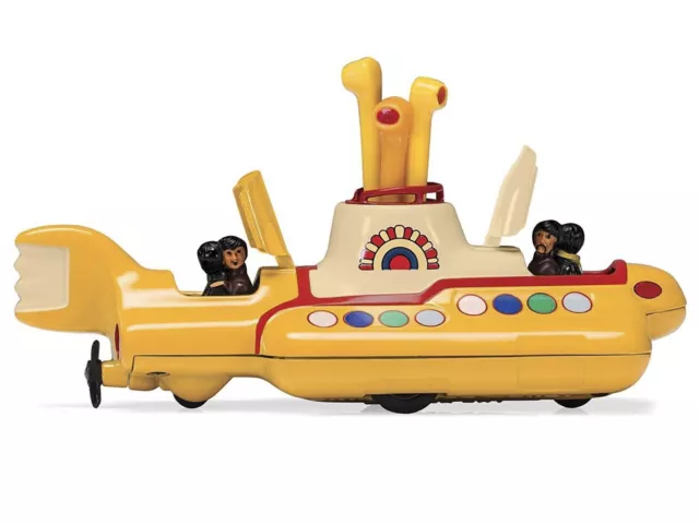 "The Beatles" Yellow Submarine with Sitting Band Member Figures Diecast Model by