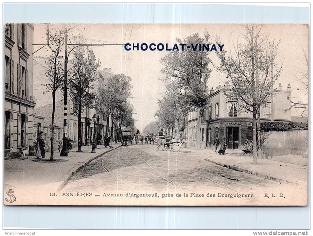 92 ASNIERES - avenue d'argenteuil pres de la place des bourguignons.