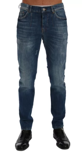 Frankie Morello Lavage Bleu Jeans Perth Jeans Coupe Slim Extensible S.W40