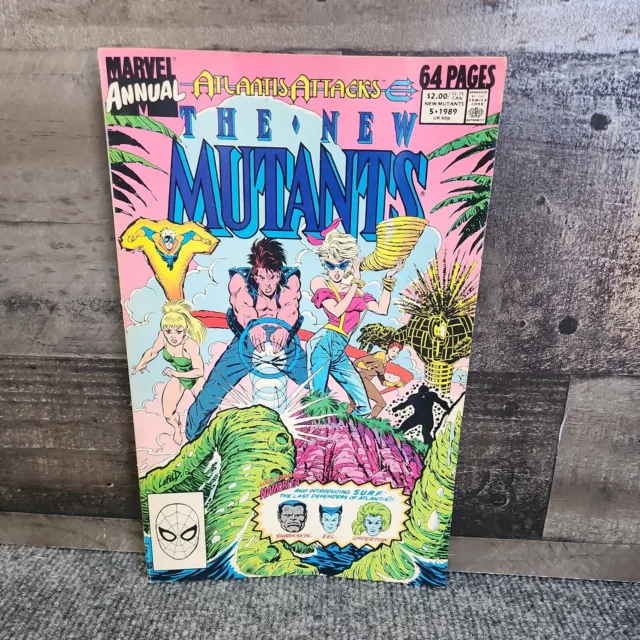 The New Mutants Annual #5 (1989) “Atlantis Attacks” 1st Liefeld-Art Marvel Comic