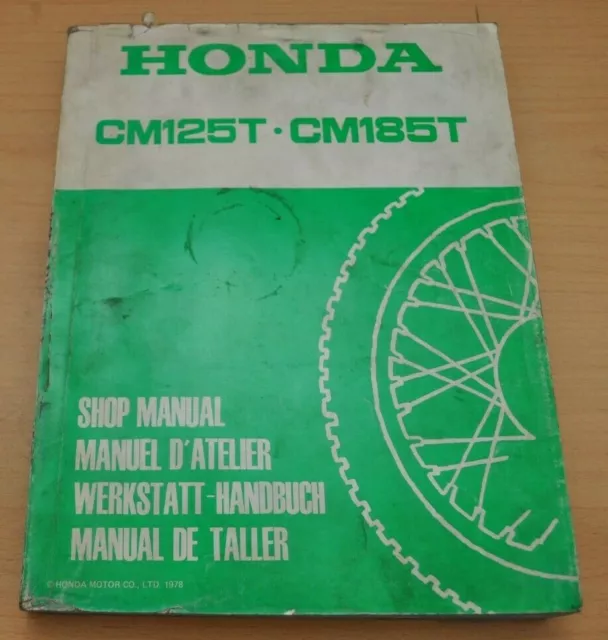 Honda CM125T CM185T Getriebe Vergaser Elektr Zylinder Kupplung Werkstatthandbuch