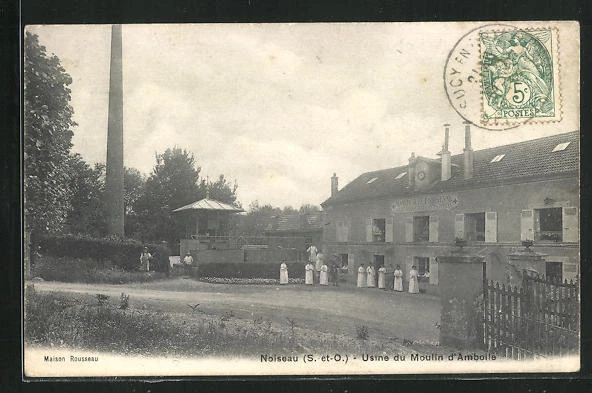 CPA Noiseau, Usine du Moulin d´Amboile 1907