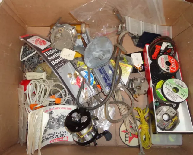 LARGE MISC. LOT of Fishing lures,line,reels and more. $59.95 - PicClick