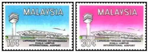 Timbres Aviation Aéroports Malaisie 20/21 ** (69236EE)