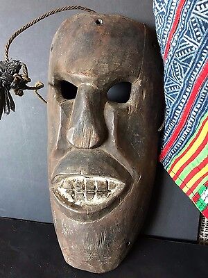 Old Tibetan / Nepalese Carved Wooden Mask (b) …beautiful age & patina