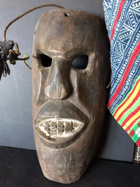 Old Tibetan / Nepalese Carved Wooden Mask (b) …beautiful age & patina