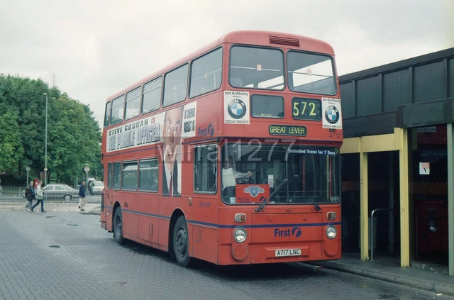 ORIGINAL BUS PHOTOGRAPHIC negative First Manchester Atlantean 4717 ...