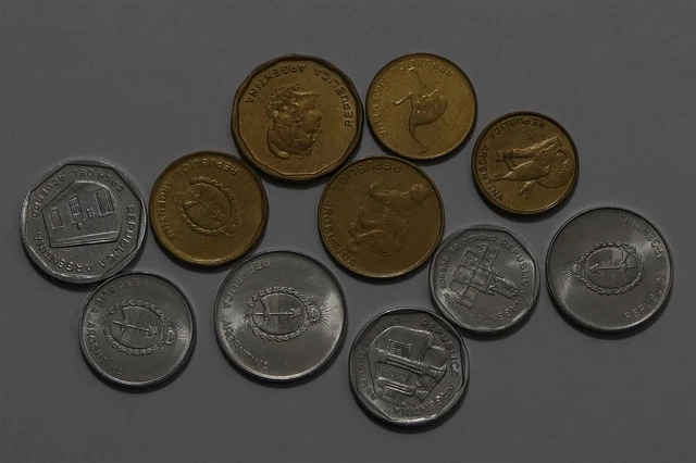 🧭 🇦🇷 Argentina 1985/1991 Currency Collection B58 #42 Zg15