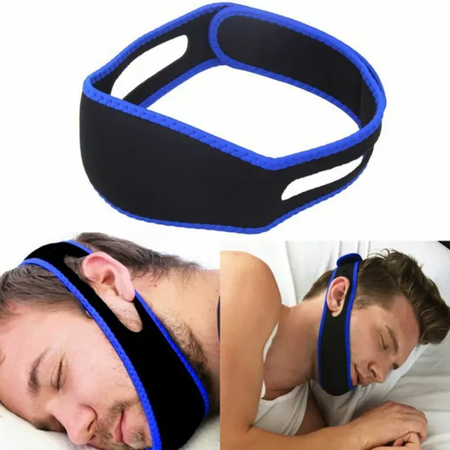 Anti Sleep Stop Snoring Chin Strap Apnea Device Nose Clip Solutions Jaw Aid