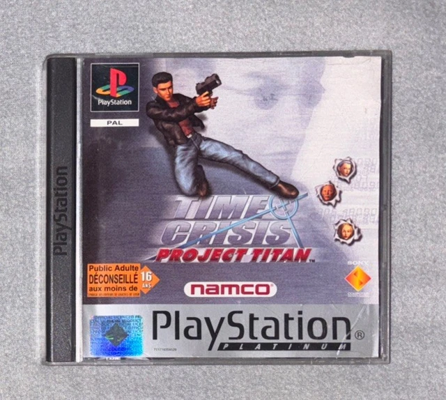 Time crisis project titan ps1 + guncon game sealed complete