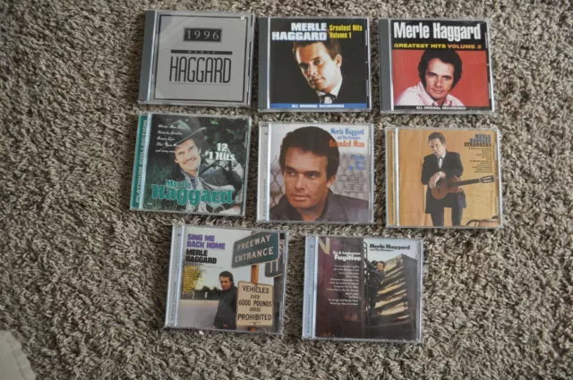 MERLE HAGGARD LOT of 8 Different CD's All in Like New Condition $39.50 ...