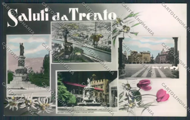 Trento città Saluti da COLLA foto cartolina MQ0431