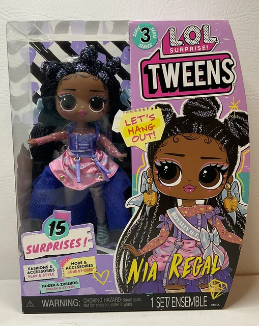 LOL Surprise Tweens Series 3 Nia Regal 6” Fashion Doll with 15 Surprises