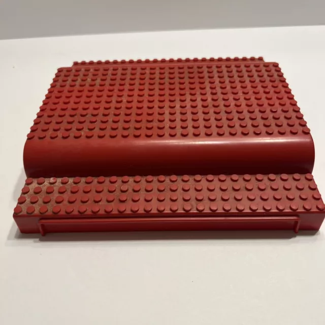 BUILDING Megabloks Ritvik RED Raised Baseplate Base 7.5" X 7.5"  High Display