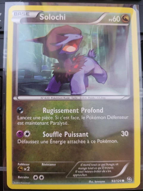 CARTE POKÉMON SOLOCHI 93/124 Commune N&B Dragons Exaltés Noir Et Blanc ...