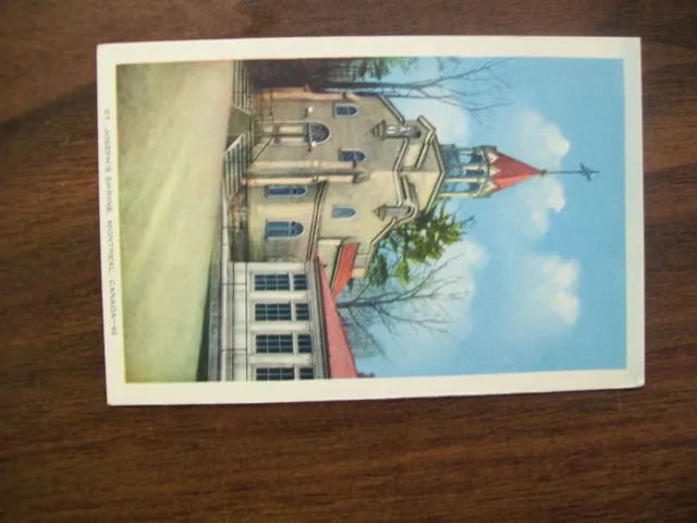 Vintage Postcard - St Joseph's Shrine Montreal Quebec Canada - (Unused)- (674)