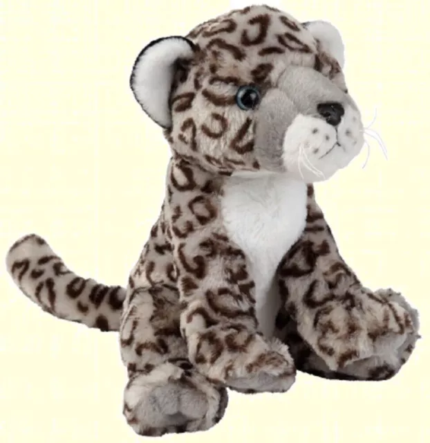 Ravensden Plush Snow Leopard Sitting 25Cm - Fr005S Soft Teddy Cuddly Wild Tiger