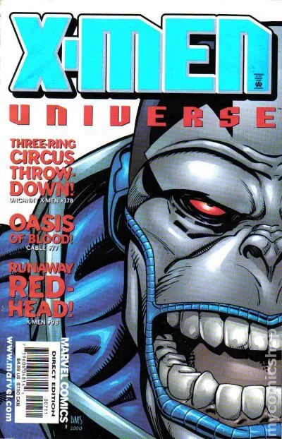 X-Men Universe #7 VG 2000 Stock Image Low Grade