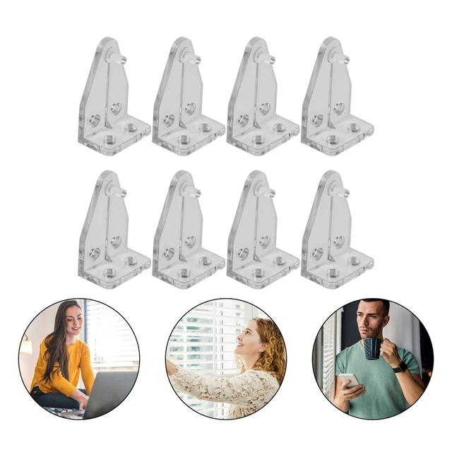 10 piezas Blind Down Brackets Clear Blinds gancho soporte para persianas horizontal