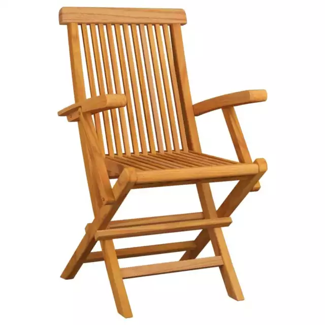 Folding Garden Chairs Solid Teak Wood 2