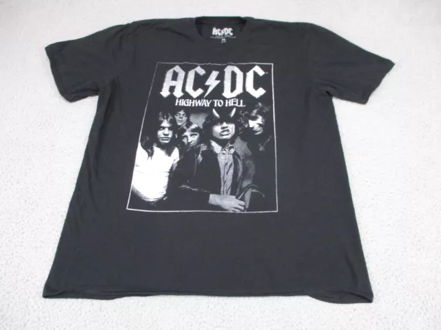 AC DC Highway To Hell T Shirt Mens XL Black Short Sleeve Graphic Band Concert