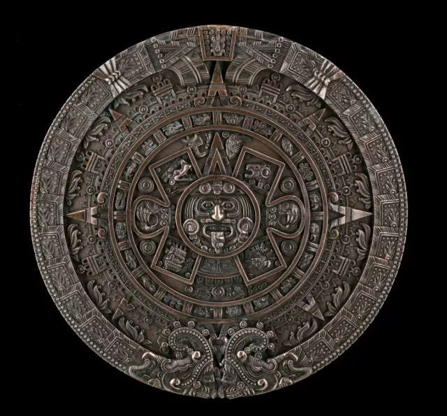 Relieve de Pared - El Azteca Calendario - Antiguo Maya Decoración Alivio de La