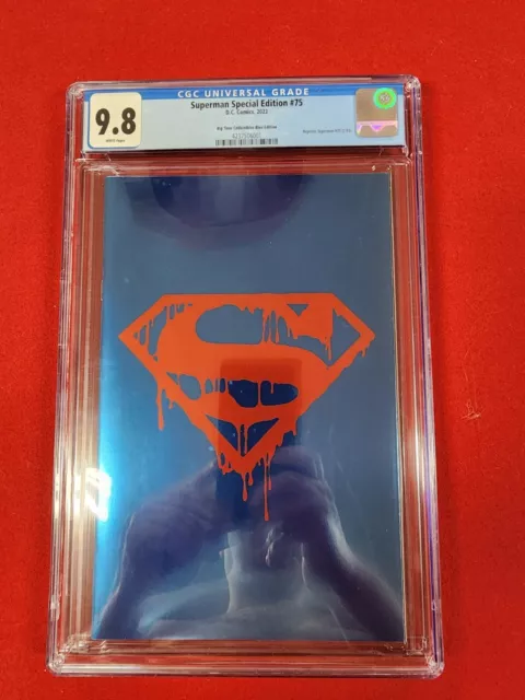 Superman #75 Special Edition CGC 9.8 Blue Foil MegaCon Variant