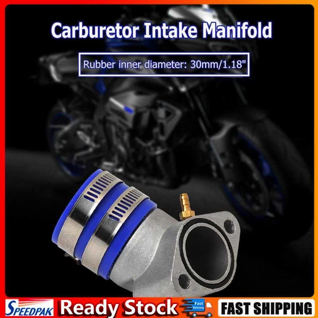 Aluminum Carburetor Frosted Intake Pipe Adapter Manifold Interface Boot for ATV