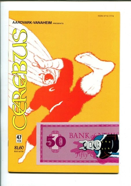 CEREBUS 47 (9.2) 1ST MOON ROACH? AARDVARK-VANAHEIM  (b048)