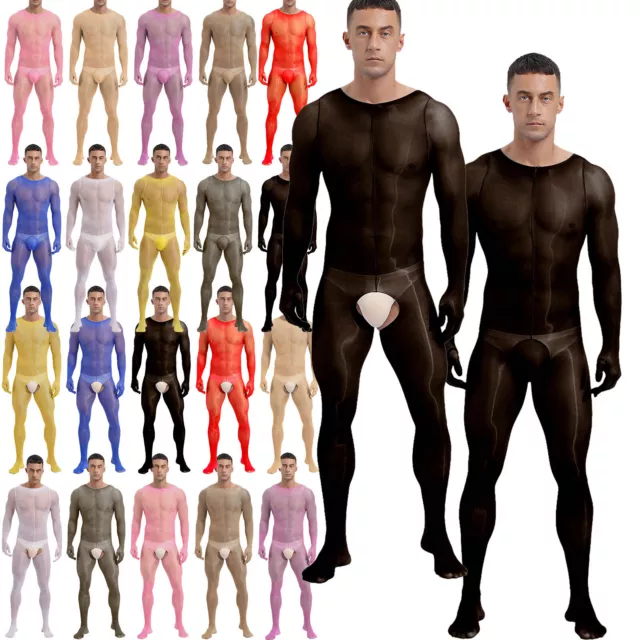 Herren Jumpsuit Unterwäsche Bodysuit Erwachsen Bodystockings Sportlich Dessous