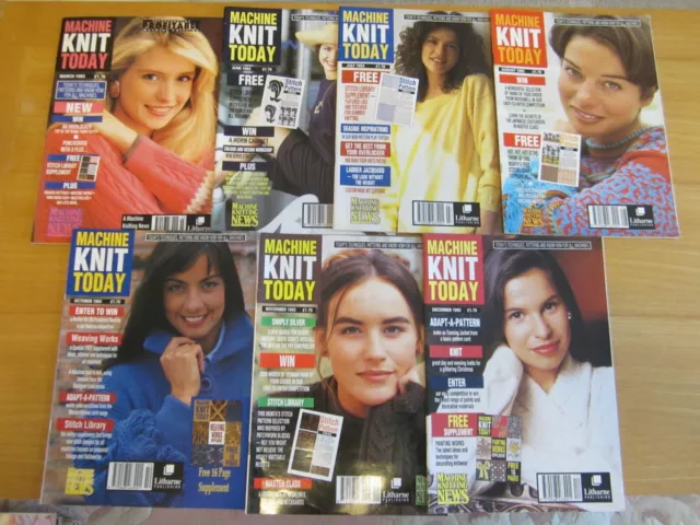 7 x Machine Knit Today - Knitting Machine Magazines 1993