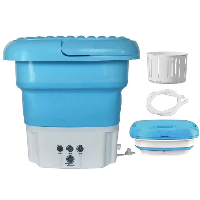 Portable Washing Machine Mini Foldable Washer With Spin Dryer Bucket For Baby